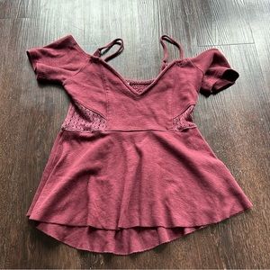 Free people peplum top